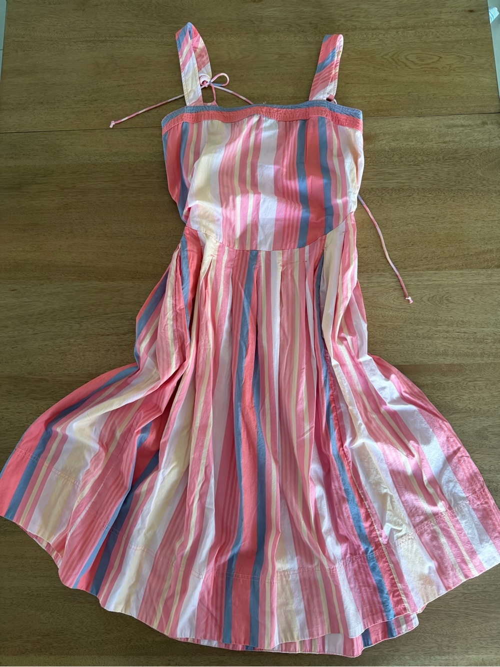 Free People Primavera Stripe Midi Dress Strawberry Combo Small NWT Boho